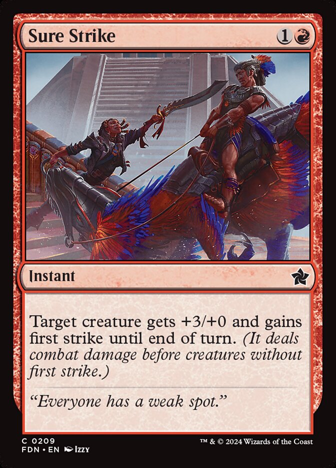 Sure Strike 209/291 (Foundations)  - Foil | Good Games Modbury