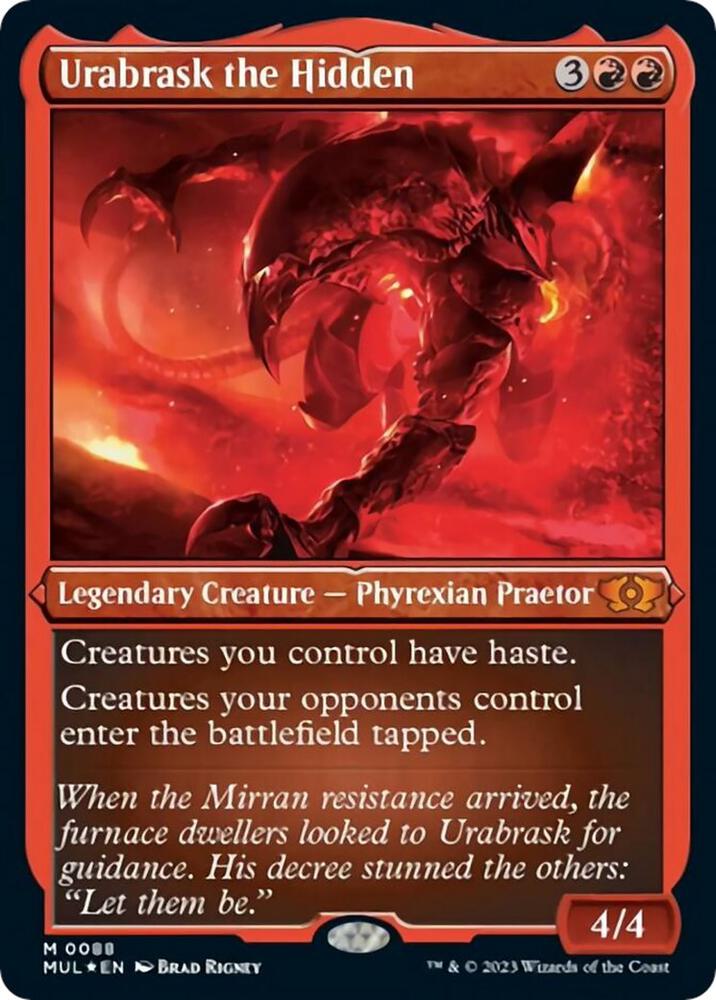 Urabrask the Hidden 88/65 (March of the Machine: Multiverse Legends)  - Etched Foil | Good Games Modbury