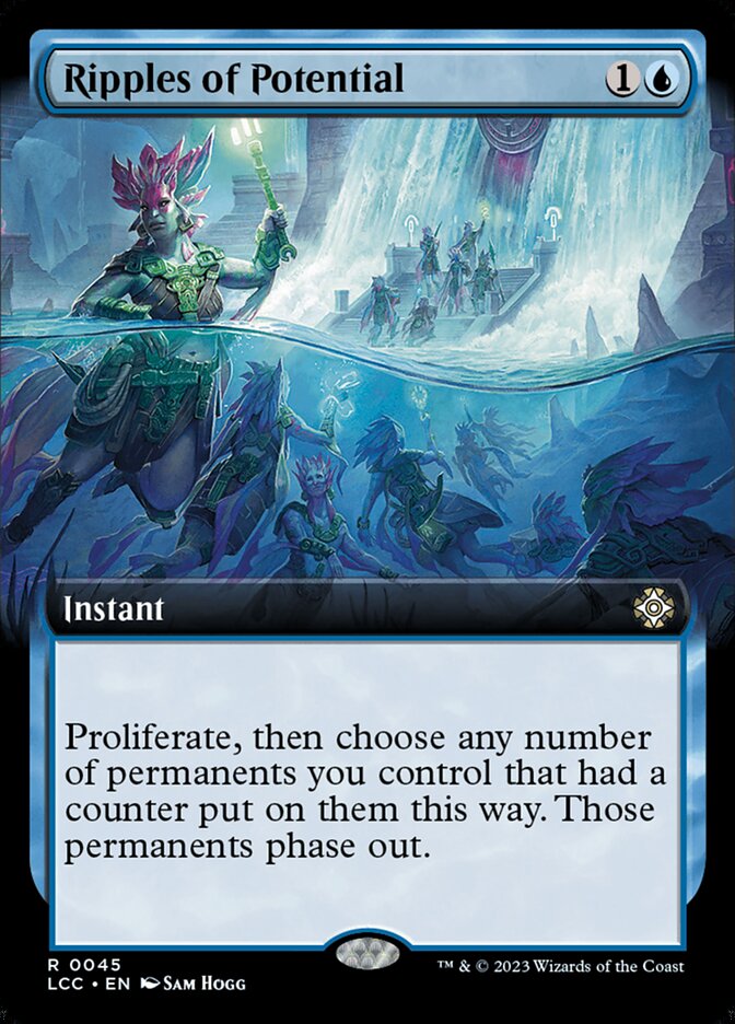 Ripples of Potential 45/370 (Commander: The Lost Caverns of Ixalan)  - Extended Art | Good Games Modbury