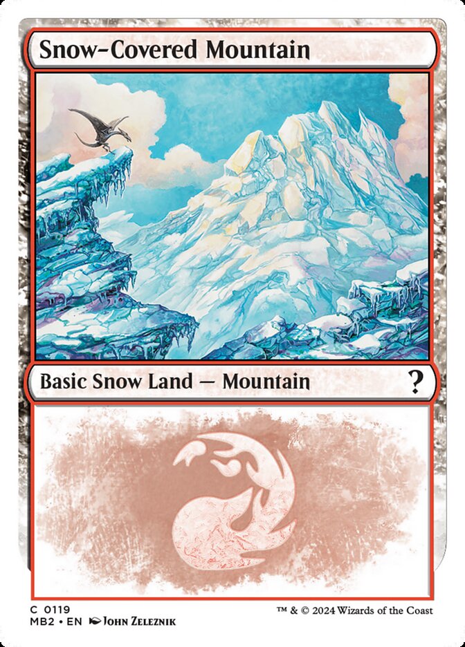 Snow-Covered Mountain 119/390 (Mystery Booster 2)  | Good Games Modbury