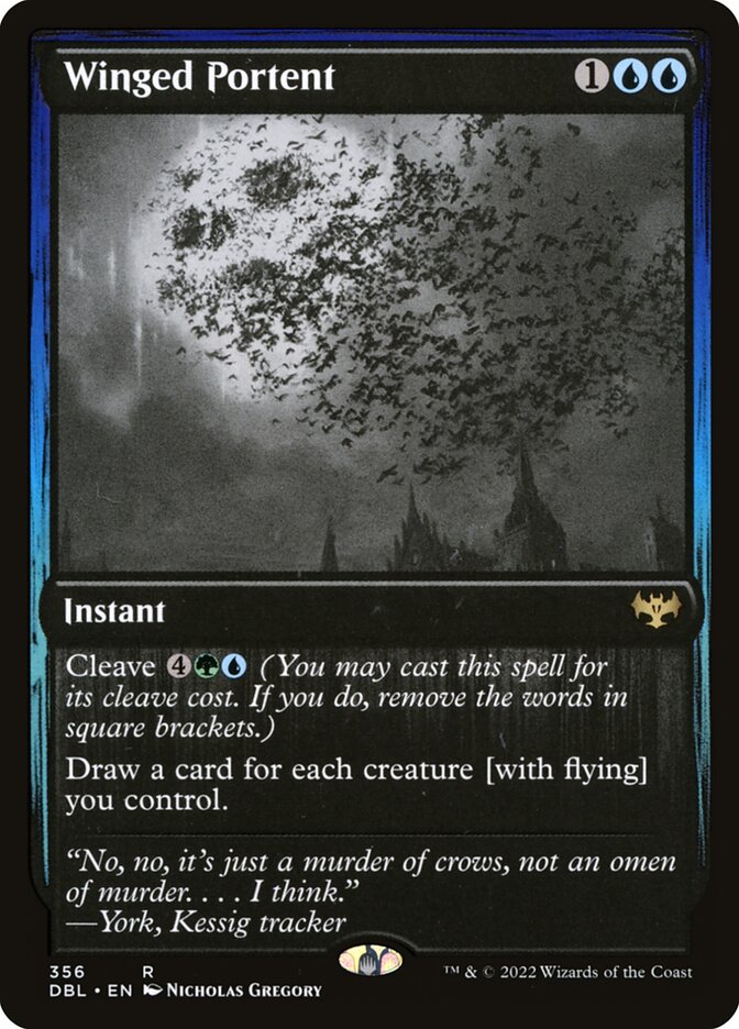 Winged Portent 356 (Innistrad: Double Feature)  - Foil | Good Games Modbury