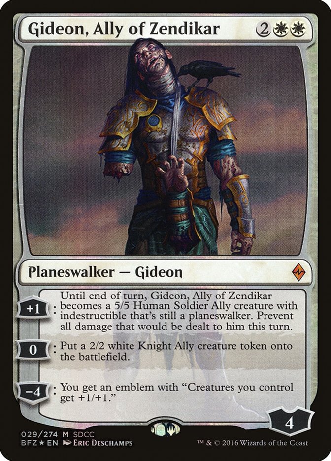 Gideon, Ally of Zendikar 29 (Media Promos)  - Foil | Good Games Modbury