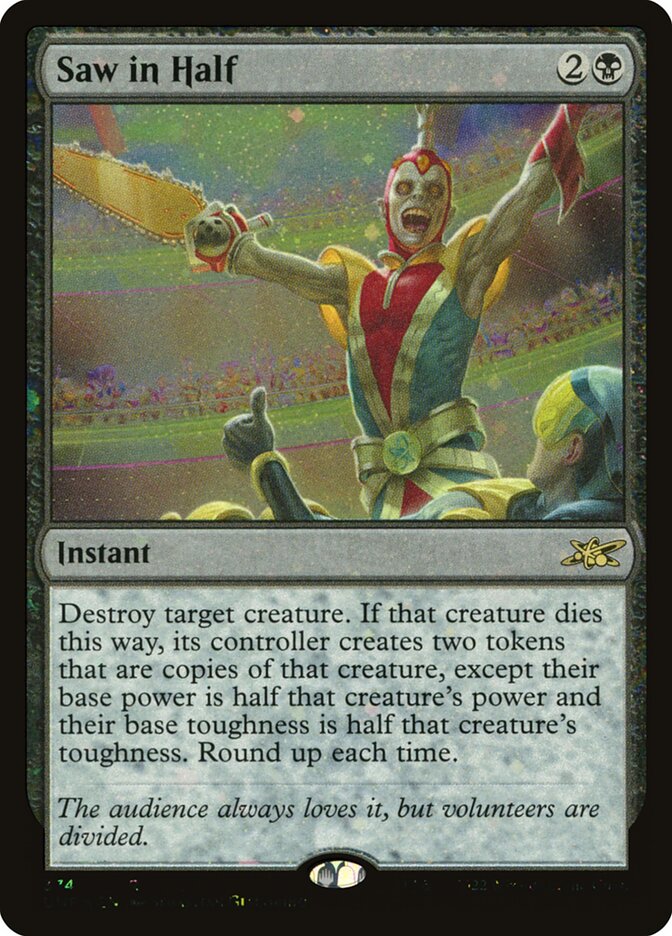 Saw in Half 374/244 (Unfinity)  - Foil | Good Games Modbury