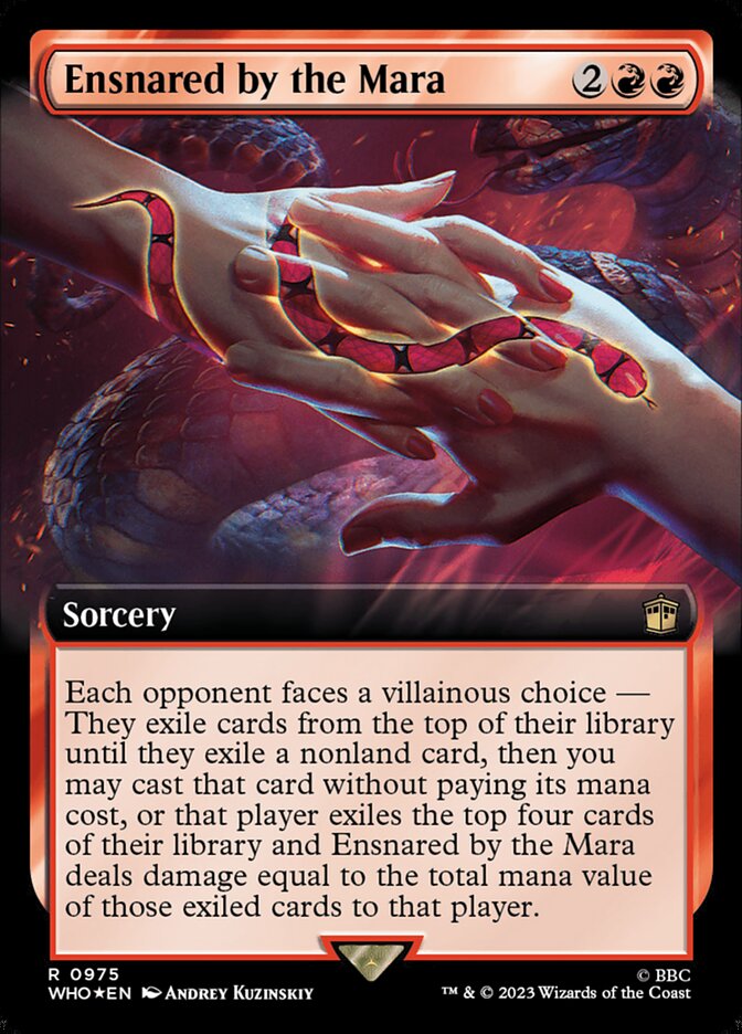 Ensnared by the Mara 975/331 (Universes Beyond: Doctor Who)  - Extended Art Surge Foil | Good Games Modbury