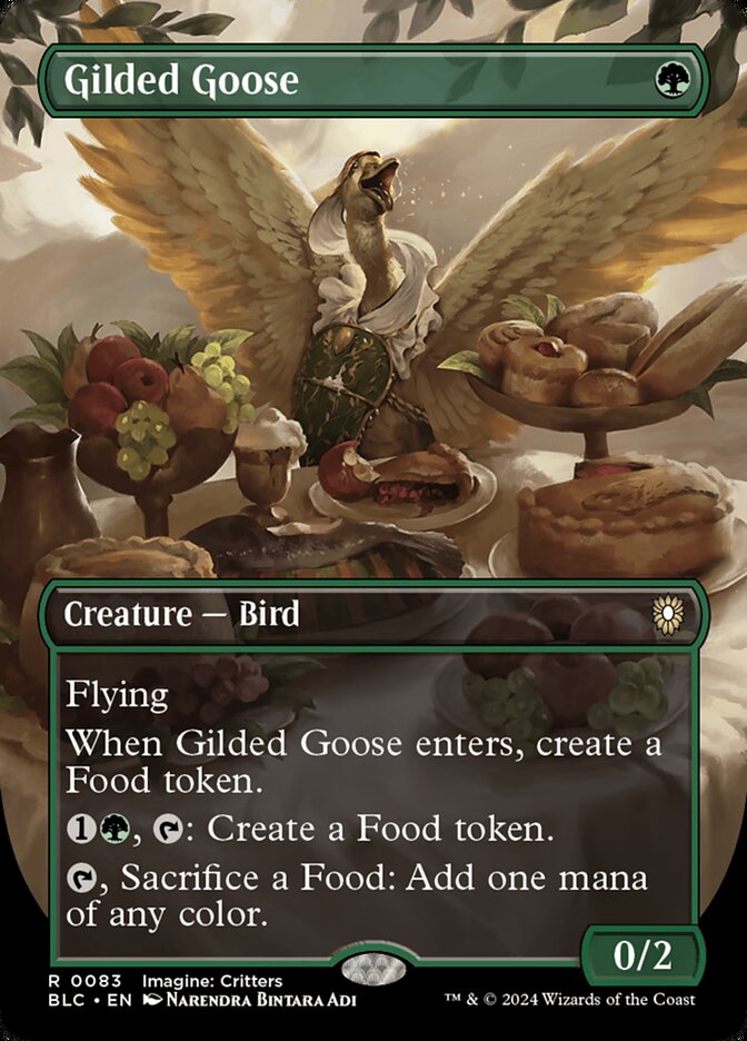 Gilded Goose 83 (Commander: Bloomburrow)  - Borderless | Good Games Modbury