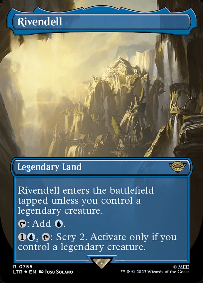 Rivendell 755 (Universes Beyond: The Lord of the Rings: Tales of Middle-earth)  - Borderless Surge Foil | Good Games Modbury