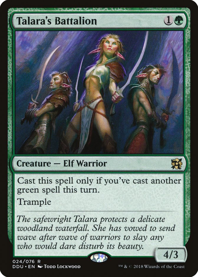 Talara's Battalion 24/76 (Duel Decks: Elves vs. Inventors)  | Good Games Modbury