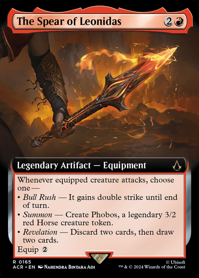 The Spear of Leonidas 165/110 (Universes Beyond: Assassin's Creed)  - Extended Art | Good Games Modbury