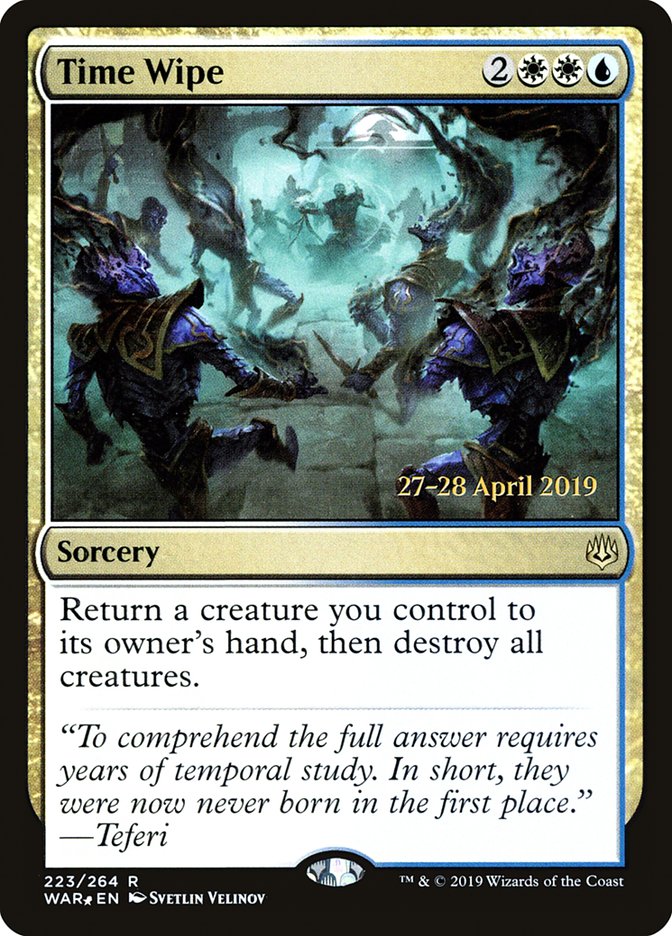 Time Wipe 223s/176 (Prerelease Cards)  - Foil | Good Games Modbury