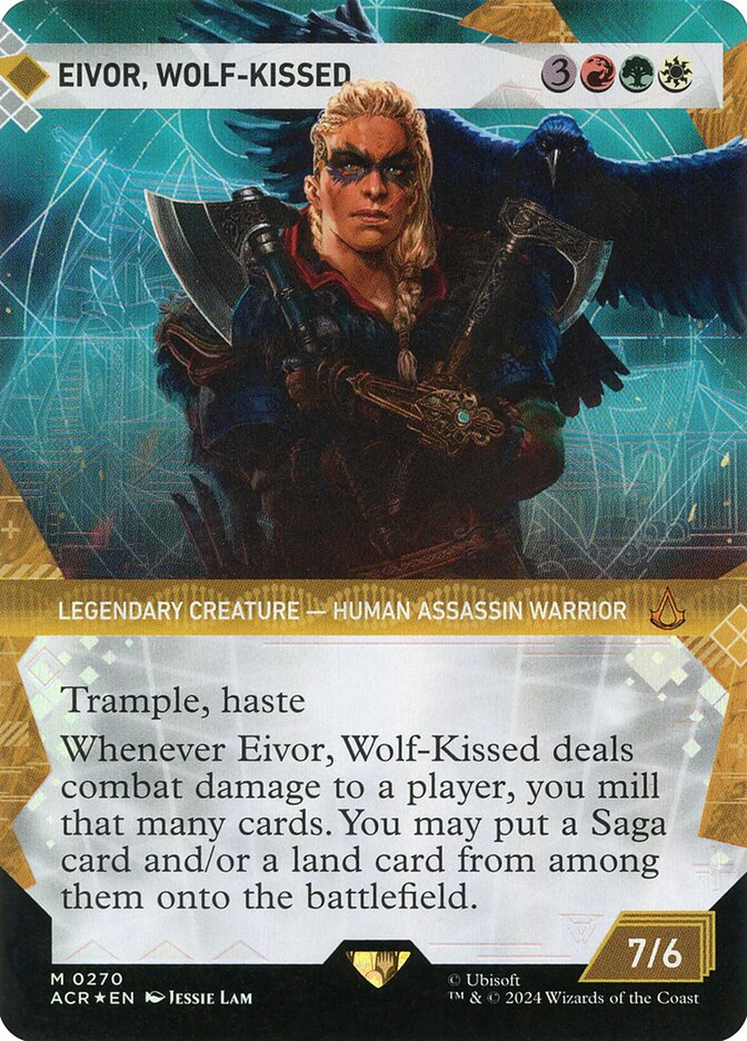 Eivor, Wolf-Kissed 270/110 (Universes Beyond: Assassin's Creed)  - Showcase Textured Foil | Good Games Modbury