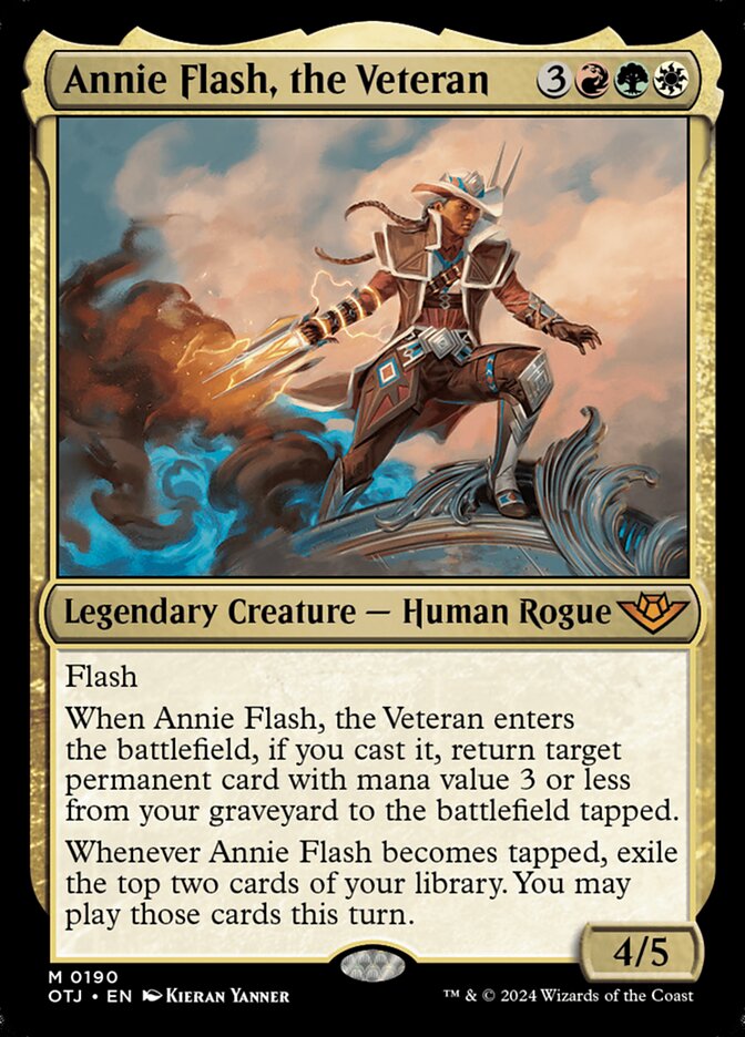 Annie Flash, the Veteran 190/286 (Outlaws of Thunder Junction)  - Foil | Good Games Modbury