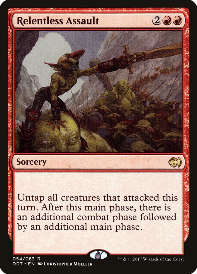 Relentless Assault 54/63 (Duel Decks: Merfolk vs. Goblins)  | Good Games Modbury