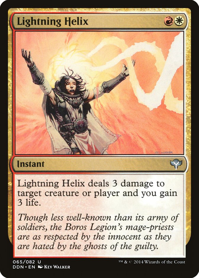 Lightning Helix 65/82 (Duel Decks: Speed vs. Cunning)  | Good Games Modbury