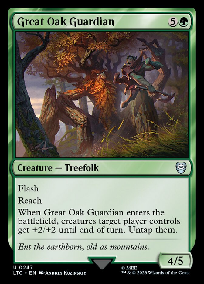Great Oak Guardian 247/347 (Commander: The Lord of the Rings: Tales of Middle-earth)  | Good Games Modbury