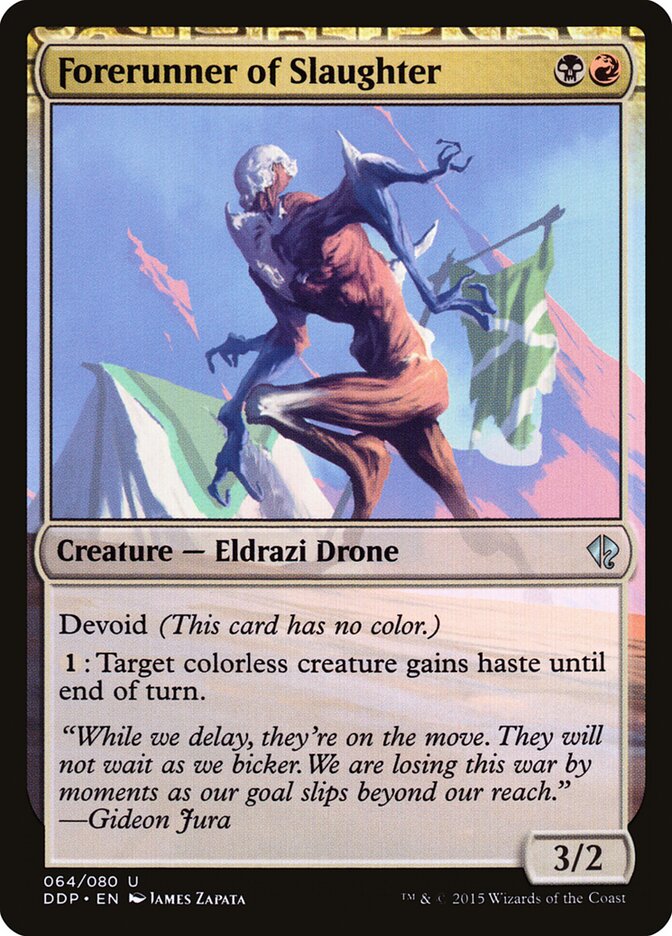 Forerunner of Slaughter 64/80 (Duel Decks: Zendikar vs. Eldrazi)  | Good Games Modbury