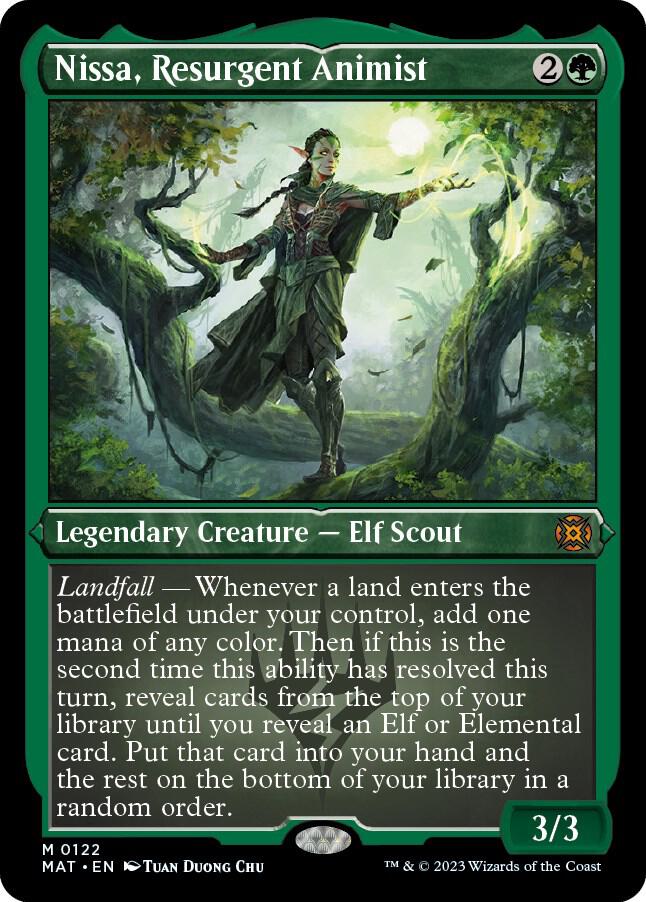 Nissa, Resurgent Animist 122 (March of the Machine: The Aftermath)  - Etched Foil | Good Games Modbury