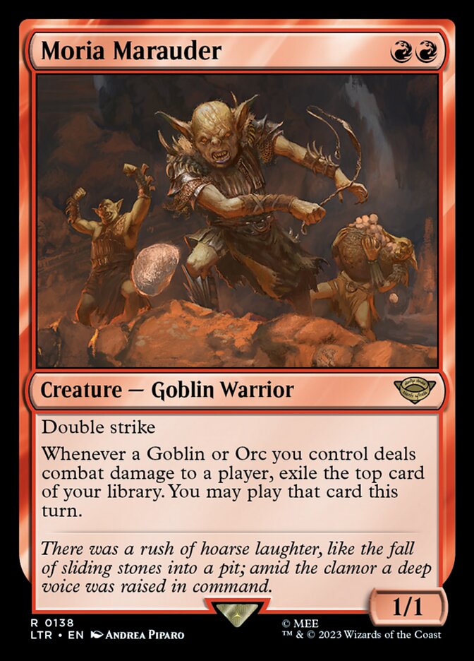 Moria Marauder 138 (Universes Beyond: The Lord of the Rings: Tales of Middle-earth)  - Foil | Good Games Modbury