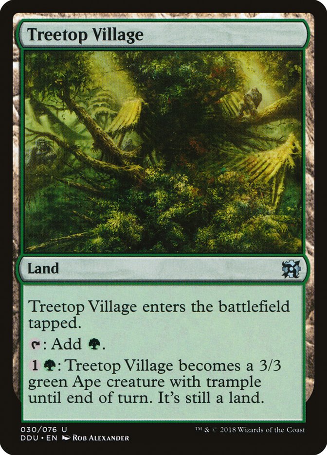 Treetop Village 30/76 (Duel Decks: Elves vs. Inventors)  | Good Games Modbury