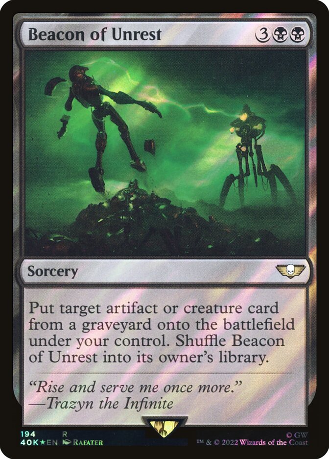 Beacon of Unrest 194★/617 (Universes Beyond: Warhammer 40,000)  - Surge Foil | Good Games Modbury