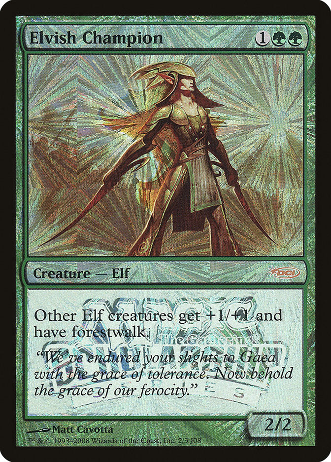 Elvish Champion [Scholarship] 2 (Junior Series Promos)  - Foil | Good Games Modbury
