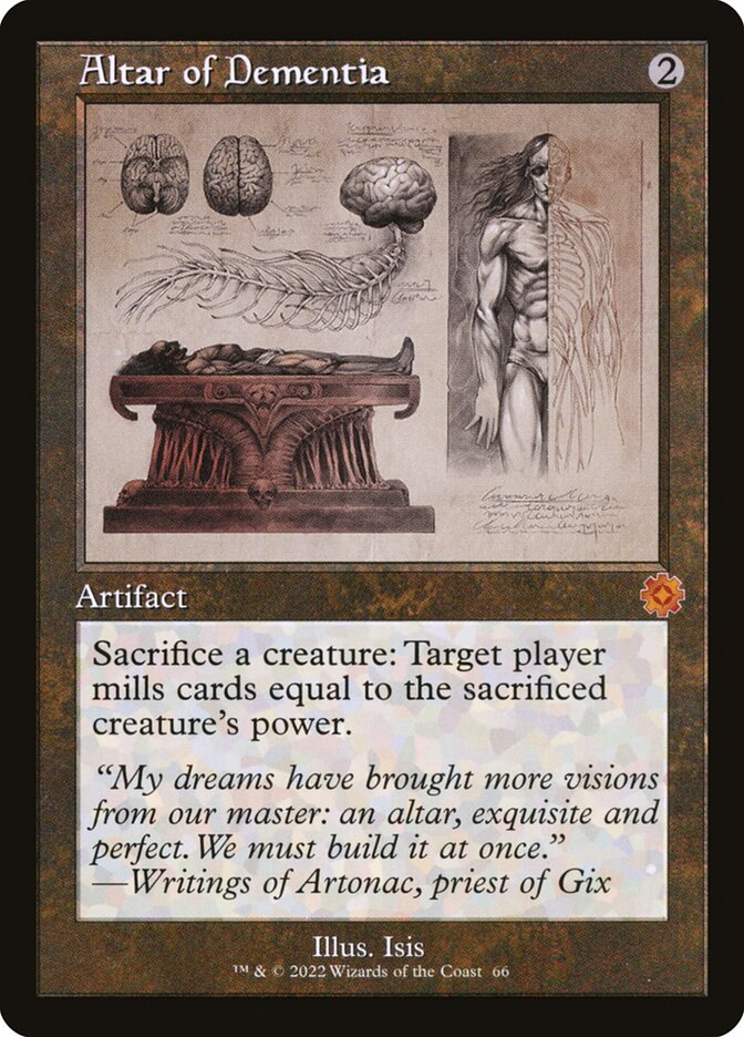 Altar of Dementia 66/63 (The Brothers' War: Retro Frame Artifacts)  - Foil | Good Games Modbury