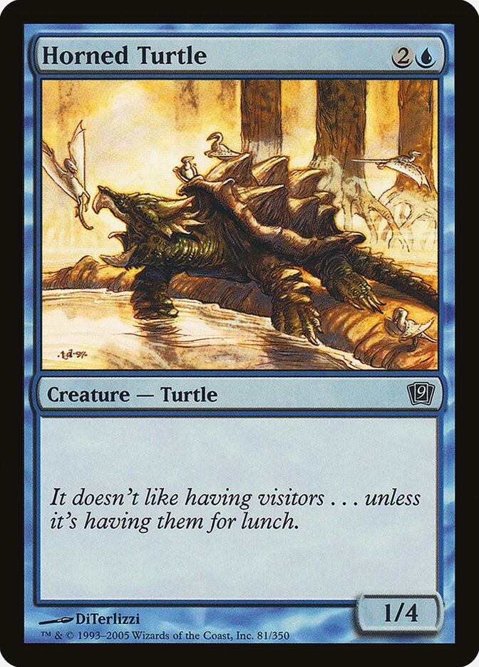 Horned Turtle 81★/350 (9th Edition)  - Foil | Good Games Modbury