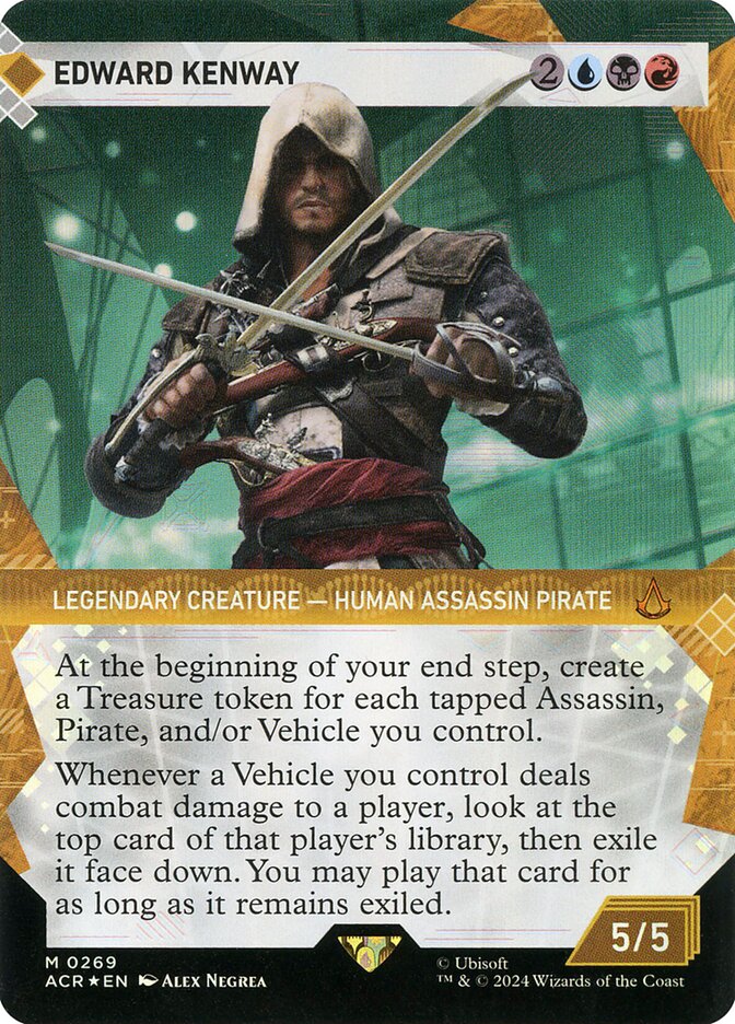 Edward Kenway 269/110 (Universes Beyond: Assassin's Creed)  - Showcase Textured Foil | Good Games Modbury