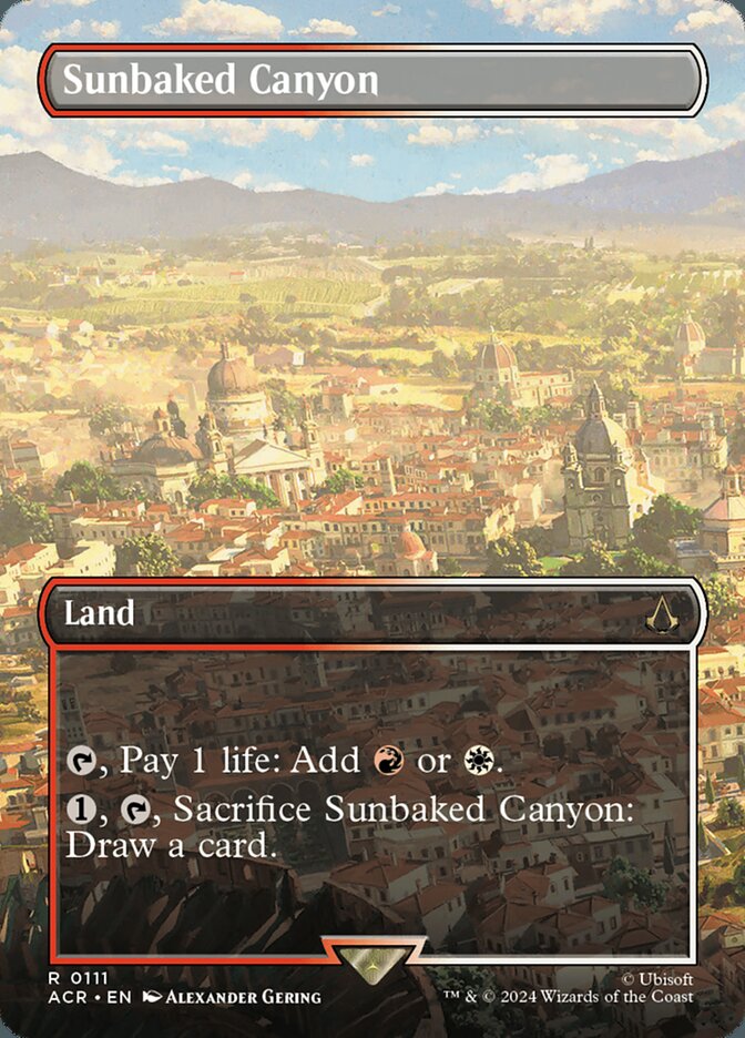 Sunbaked Canyon 111 (Universes Beyond: Assassin's Creed)  - Borderless | Good Games Modbury