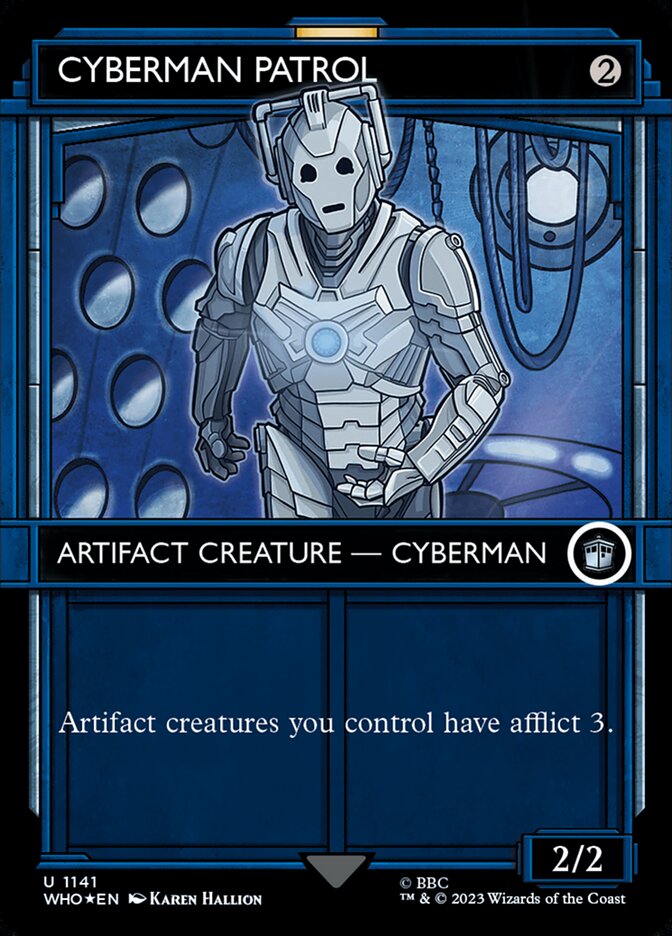 Cyberman Patrol 1141/331 (Universes Beyond: Doctor Who)  - Showcase Surge Foil | Good Games Modbury