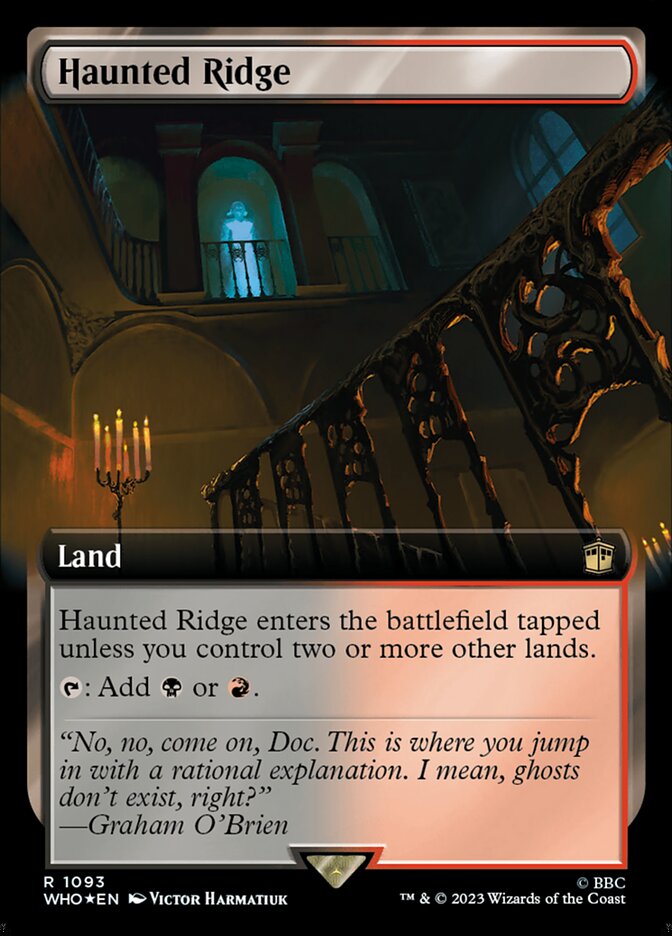 Haunted Ridge 1093/331 (Universes Beyond: Doctor Who)  - Extended Art Surge Foil | Good Games Modbury