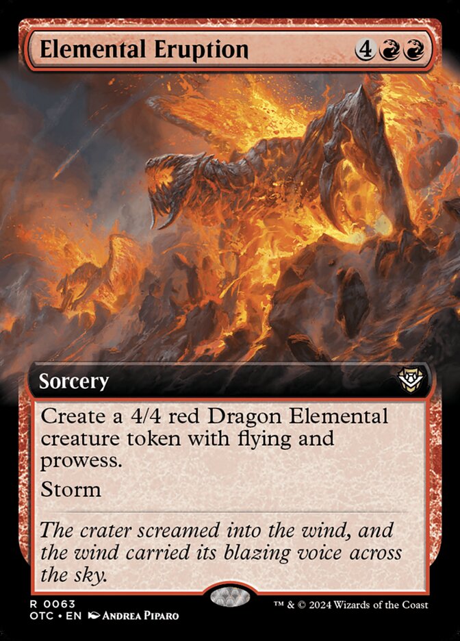 Elemental Eruption 63/342 (Commander: Outlaws of Thunder Junction)  - Extended Art | Good Games Modbury