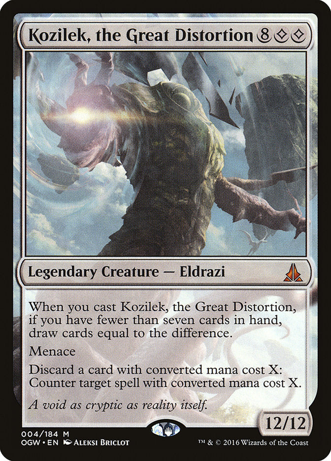 Kozilek, the Great Distortion 4/184 (Oath of the Gatewatch)  - Foil | Good Games Modbury
