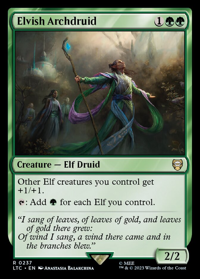 Elvish Archdruid 237 (Commander: The Lord of the Rings: Tales of Middle-earth)  | Good Games Modbury