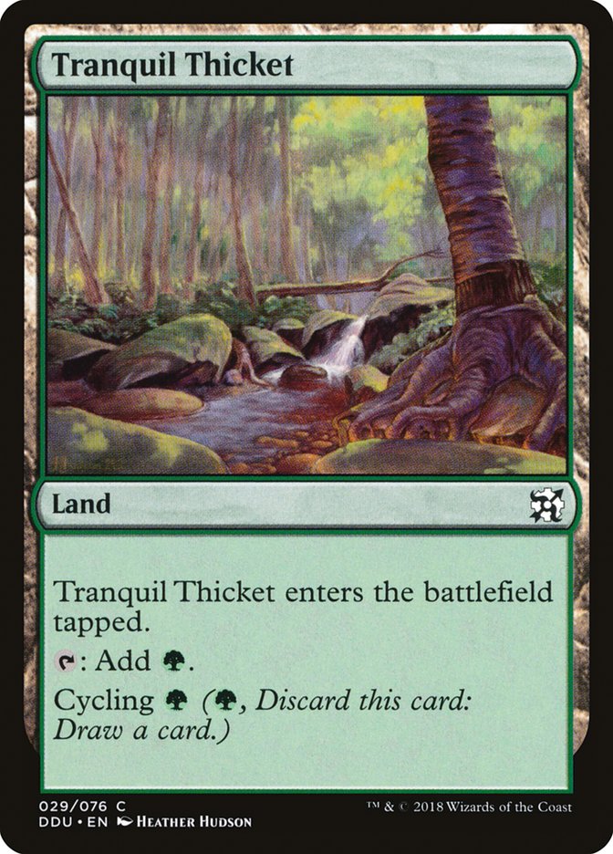 Tranquil Thicket 29/76 (Duel Decks: Elves vs. Inventors)  | Good Games Modbury