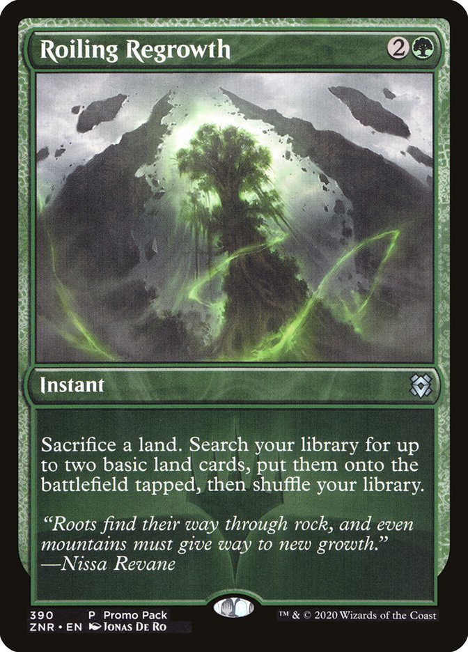 Roiling Regrowth 390 (Promo Pack: Zendikar Rising)  - Foil | Good Games Modbury