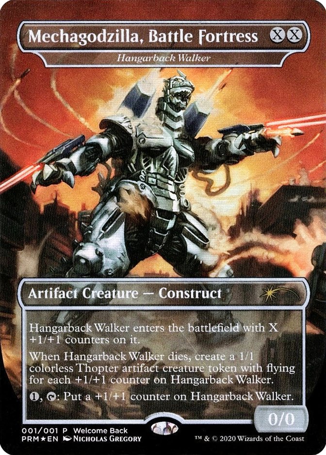 Mechagodzilla Battle Fortress Hangarback Walker Welcome Back Promo 1 (Unique and Miscellaneous Promos)  - Foil | Good Games Modbury