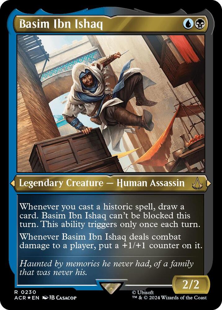 Basim Ibn Ishaq 230 (Universes Beyond: Assassin's Creed)  - Etched Foil | Good Games Modbury