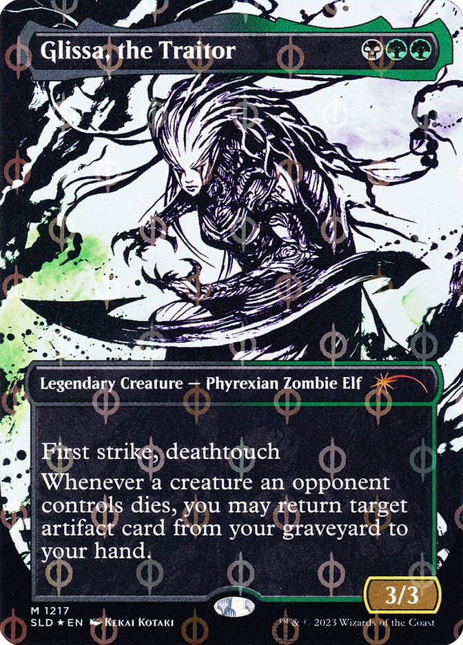 Glissa, the Traitor 1217/1 (Secret Lair Drop Series)  - Borderless Compleat Foil | Good Games Modbury