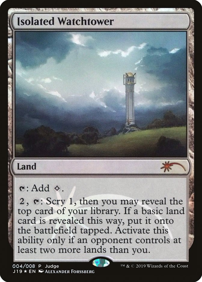 Isolated Watchtower 4/8 (Judge Promos)  - Foil | Good Games Modbury