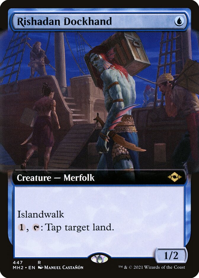 Rishadan Dockhand Extended Art 447 (Modern Horizons 2)  | Good Games Modbury