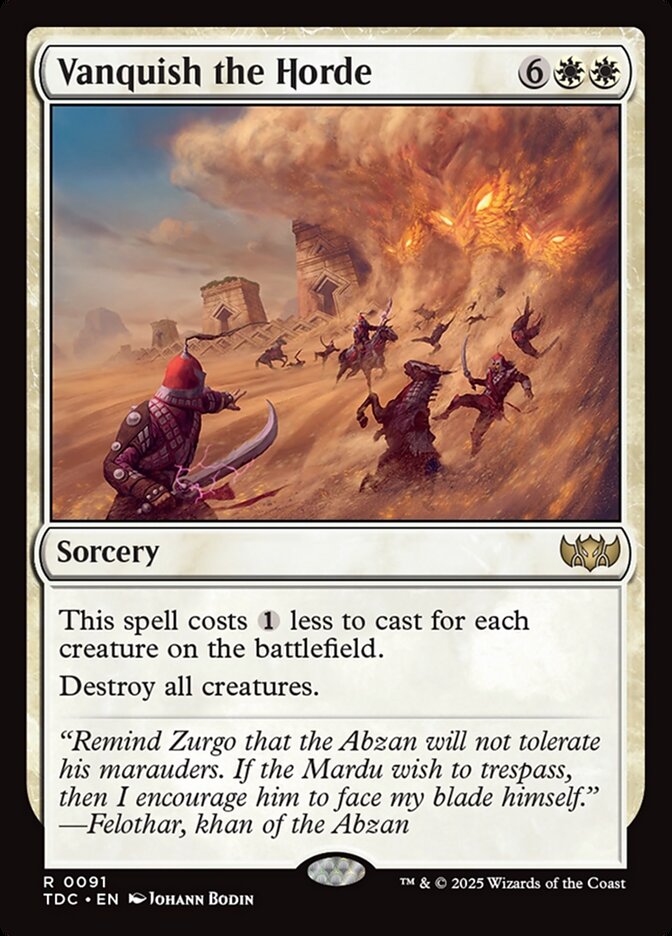 Vanquish the Horde 91/413 (Commander: Tarkir: Dragonstorm)  | Good Games Modbury