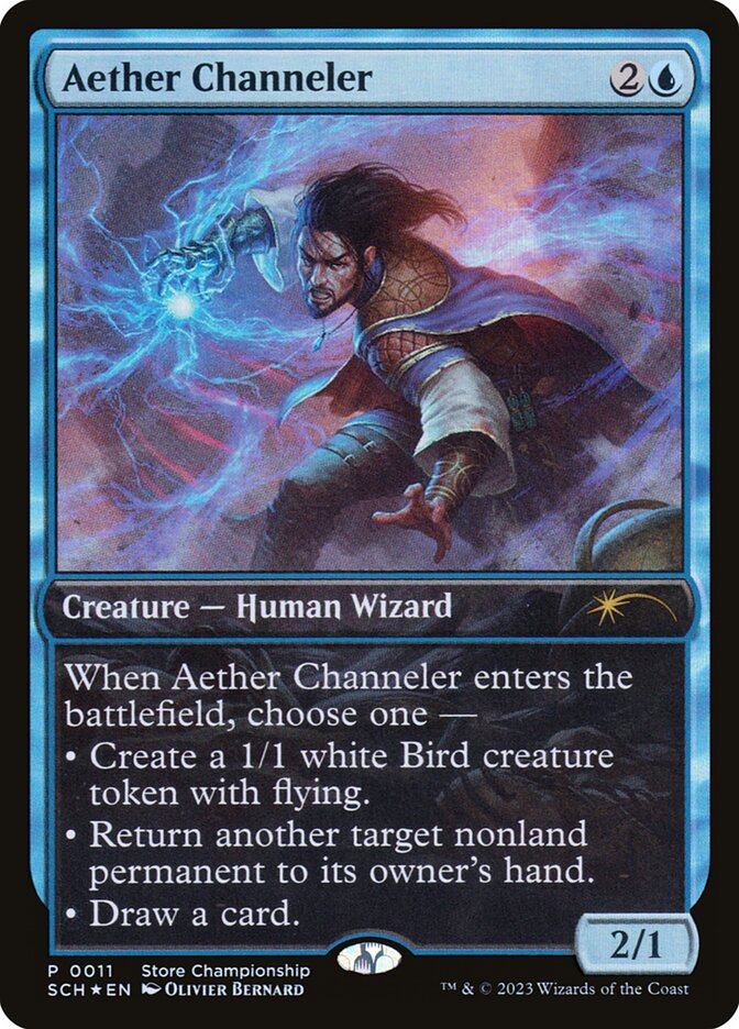 Aether Channeler 11/49 (Game Day & Store Championship Promos)  - Full Art Foil | Good Games Modbury