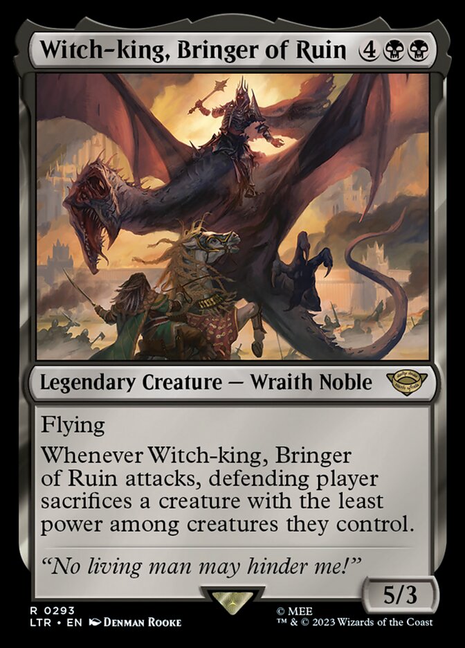 Witch-king, Bringer of Ruin 293/281 (Universes Beyond: The Lord of the Rings: Tales of Middle-earth)  | Good Games Modbury