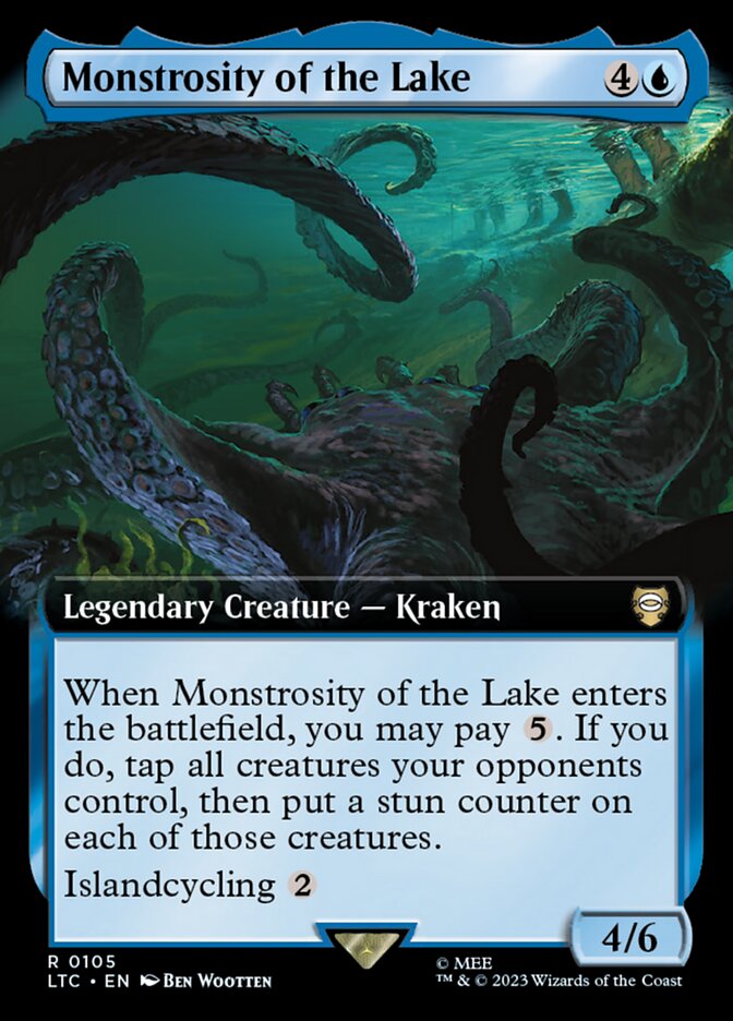 Monstrosity of the Lake 105 (Commander: The Lord of the Rings: Tales of Middle-earth)  - Extended Art | Good Games Modbury