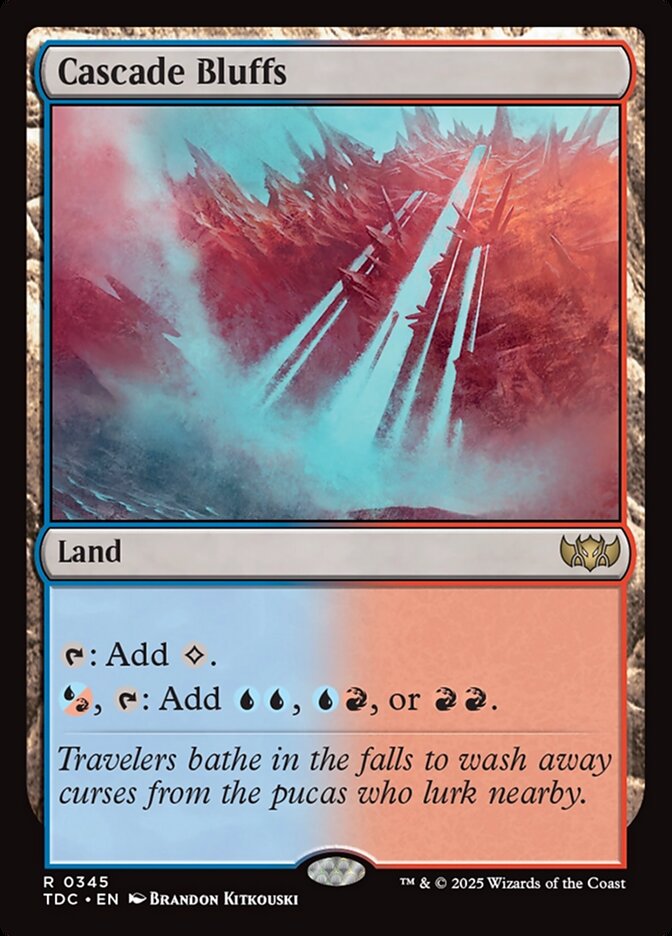 Cascade Bluffs 345 (Commander: Tarkir: Dragonstorm)  | Good Games Modbury