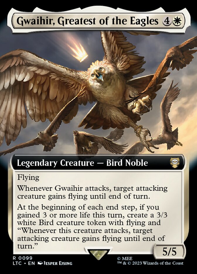 Gwaihir, Greatest of the Eagles 99/347 (Commander: The Lord of the Rings: Tales of Middle-earth)  - Extended Art | Good Games Modbury