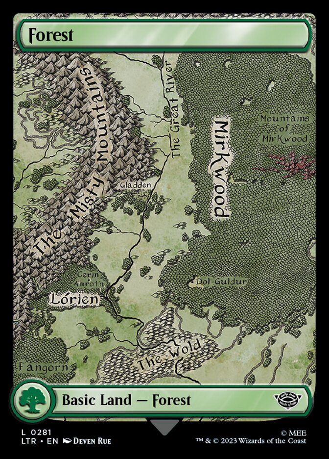 Forest 281 (Universes Beyond: The Lord of the Rings: Tales of Middle-earth)  - Full Art | Good Games Modbury
