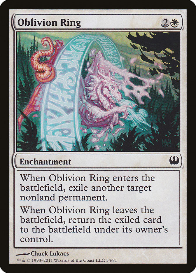 Oblivion Ring 34/81 (Duel Decks: Knights vs. Dragons)  | Good Games Modbury
