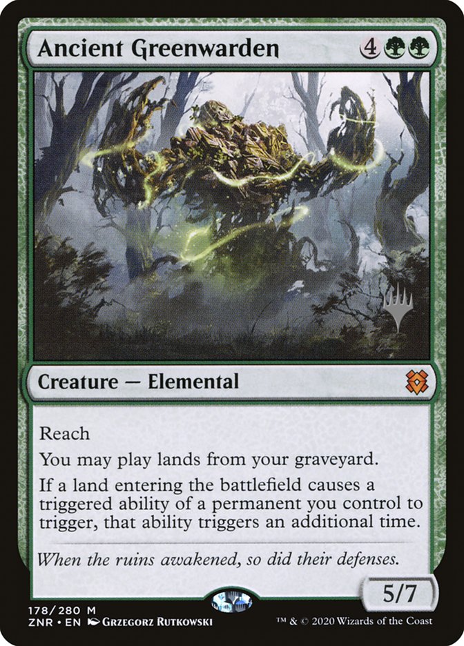 Ancient Greenwarden 178 (Promo Pack: Zendikar Rising)  - Foil | Good Games Modbury
