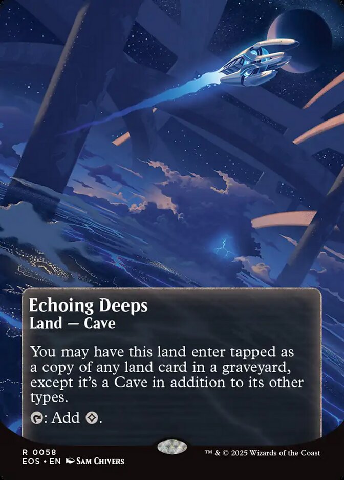 Echoing Deeps 58/45 (Edge of Eternities: Stellar Sights)  - Borderless | Good Games Modbury